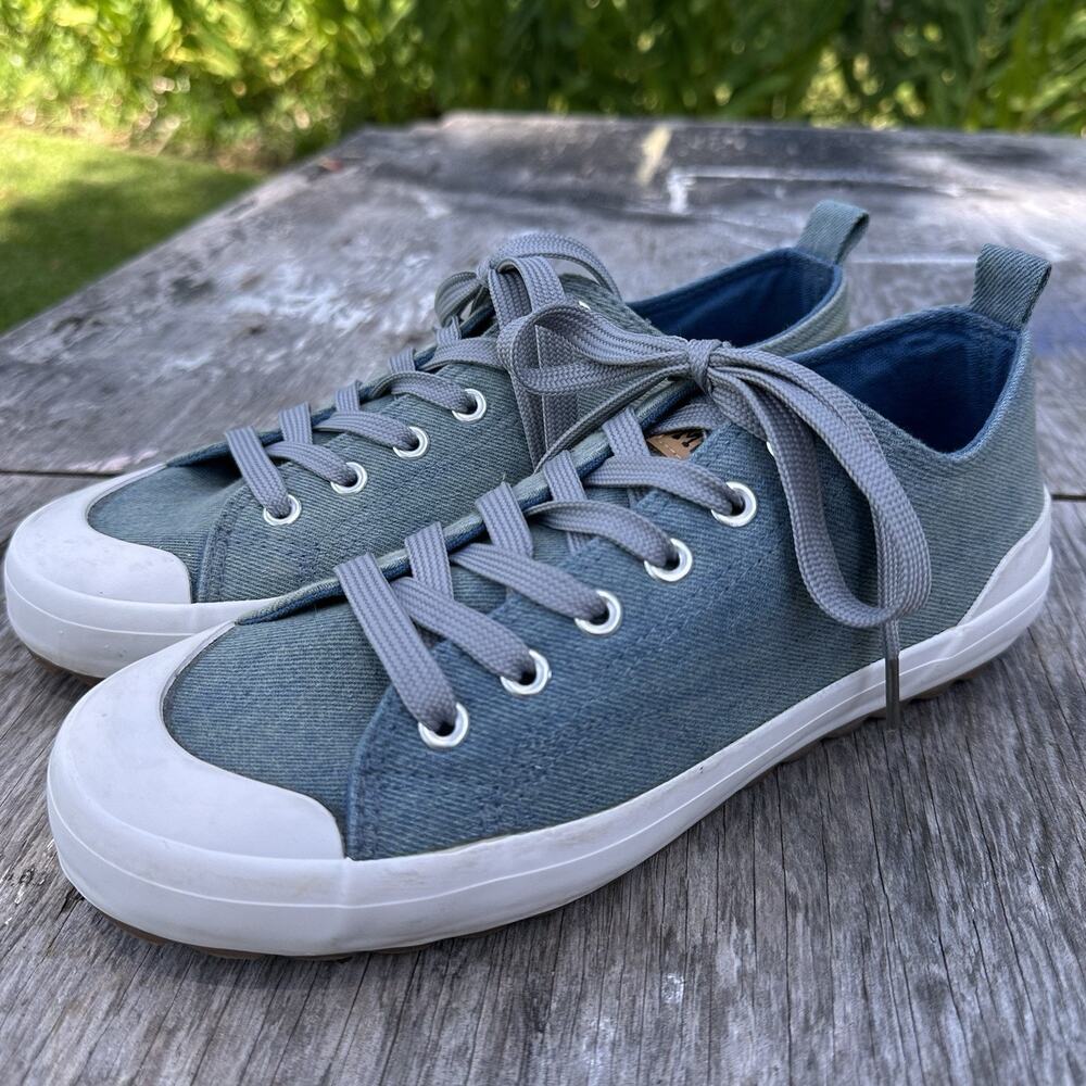Mudd Evelyn Lug Sneakers Blue Denim Women's 8 Shoes - 505
